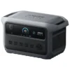 Anker SOLIX C2000 Gen 2 portable power station in a studio shot against a white background, showing its dark grey and black body, circular LCD screen, USB ports, five AC outlets, and TT-30 RV outlet.